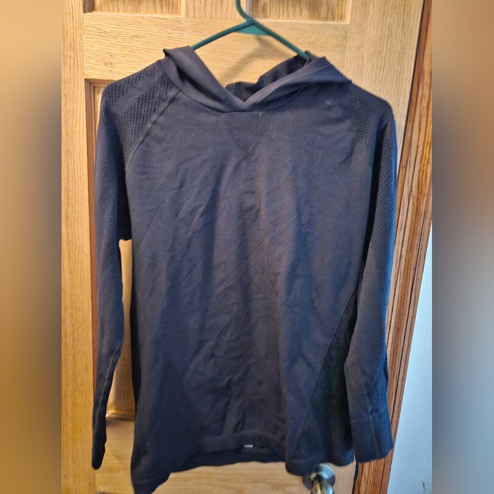 Zyia active black compression hoodie